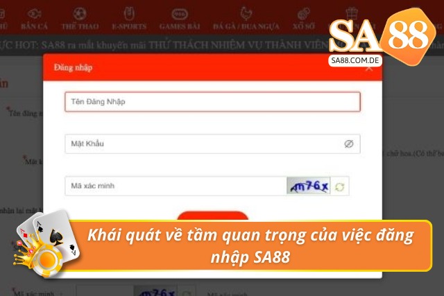 Lý do người chơi cần phải đăng nhập vào SA88